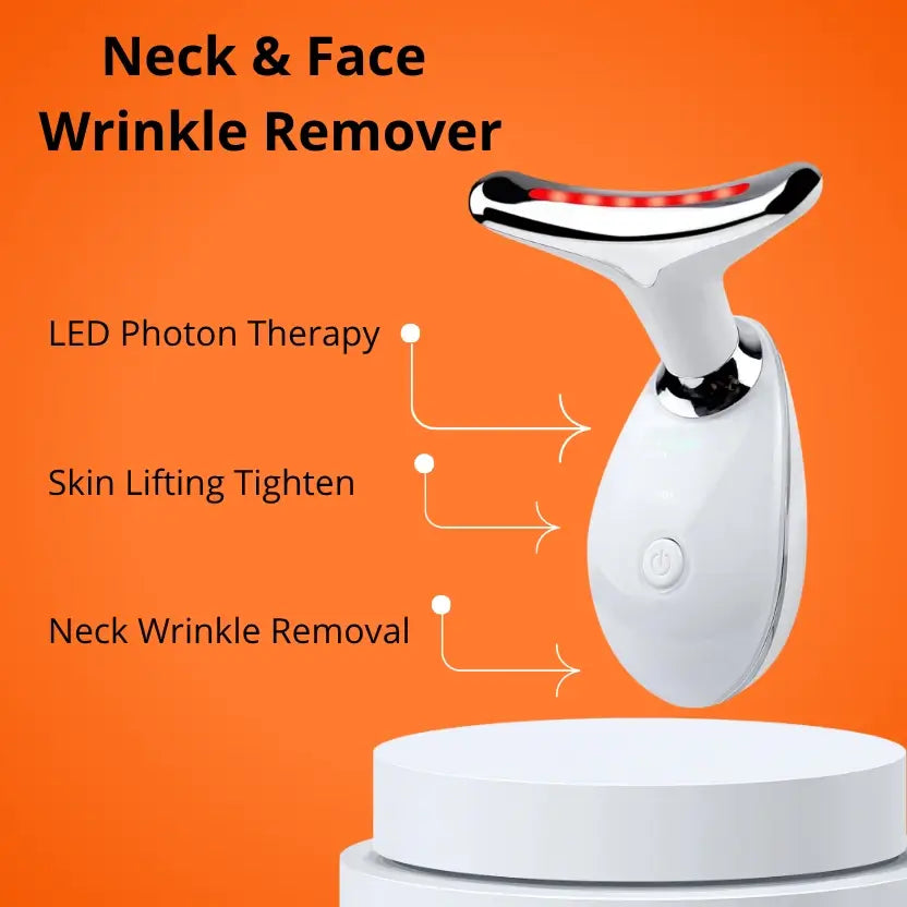 Luméa™ - Masseur Visage & Cou 7 Couleurs LED – Anti-Rides